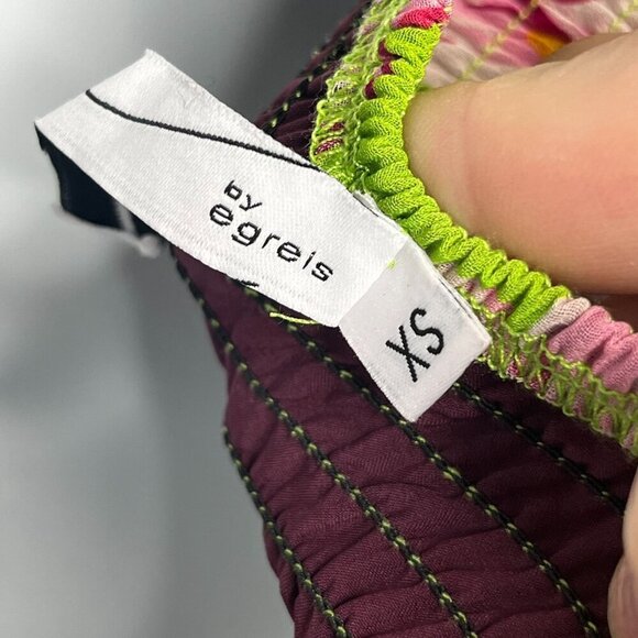 By Egreis Catalina Dress Green Floral Print Maxi Dress‎ Size XS - Picture 9 of 15